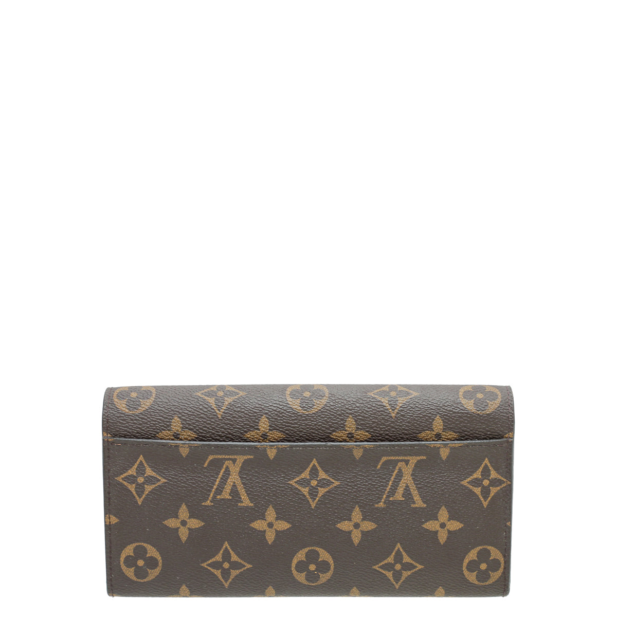 Louis Vuitton Brown Monogram Sarah Wallet w/GP Initials