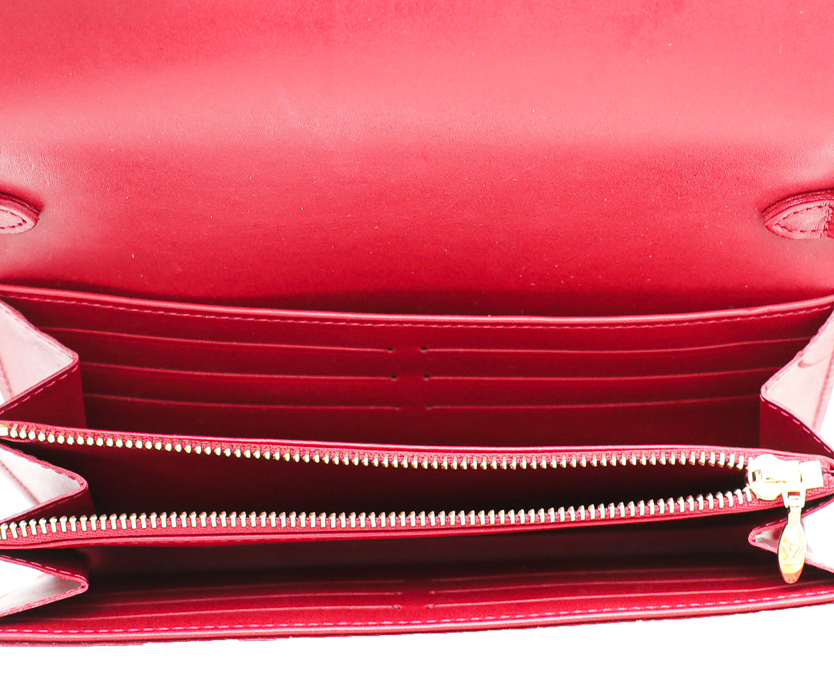 Louis Vuitton Sarah de vuitton wallet White Leather ref.146208 - Joli Closet