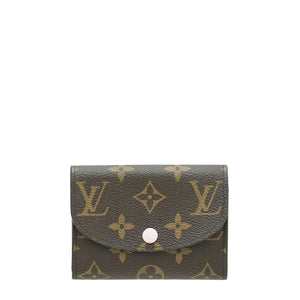 Louis Vuitton Monogram Rose Ballerine Rosalie Coin Purse W/ SHA Initial