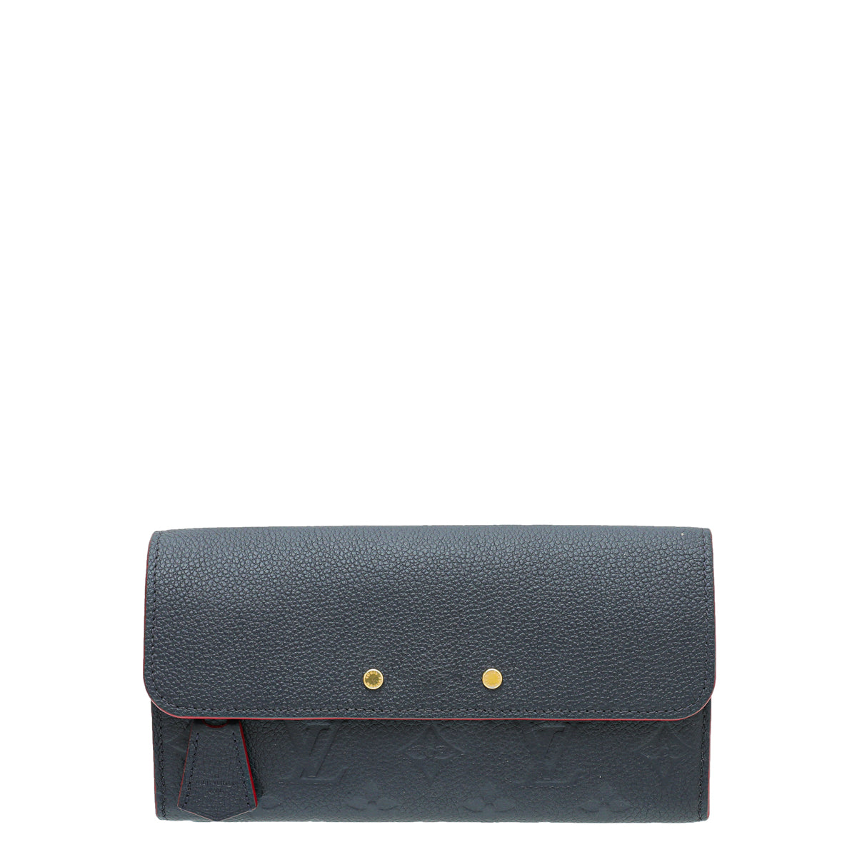 Louis Vuitton Rouge Marine Monogram Empreinte Pont-Neuf Wallet W /SD Initials-Louis Vuitton-THE CLOSET