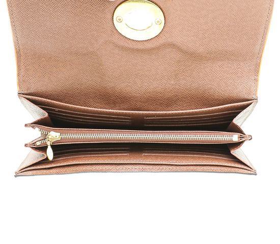 Louis Vuitton Portefeuille Boetie M63220 Brown Monogram Long Wallet 11545