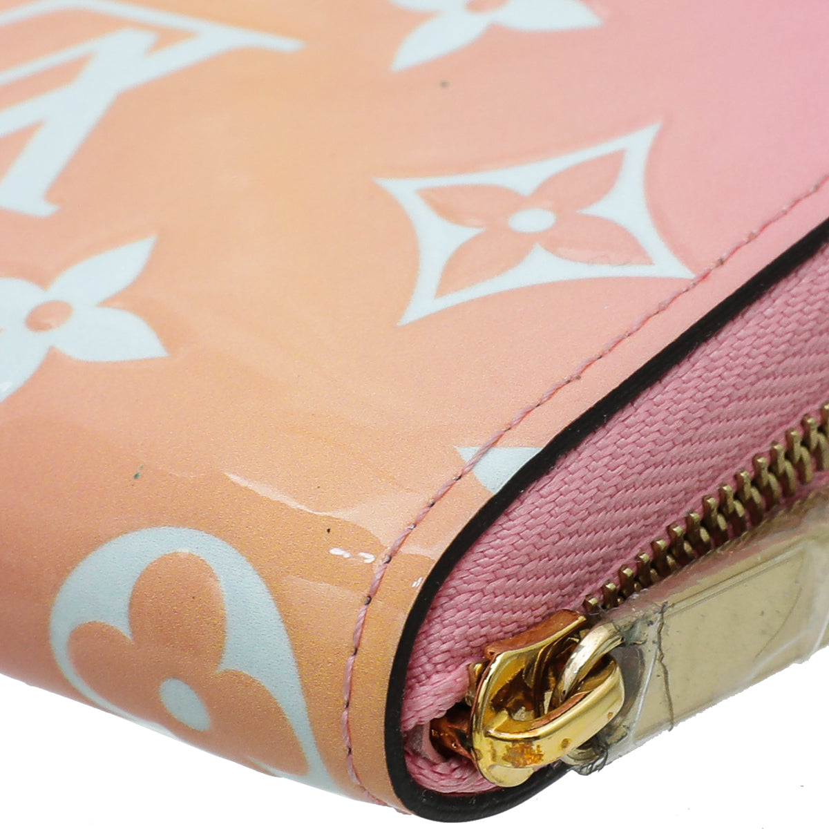 Louis Vuitton, Bags, Louis Vuitton Pink Gradient Monogram Vernis Zippy  Coin Purse