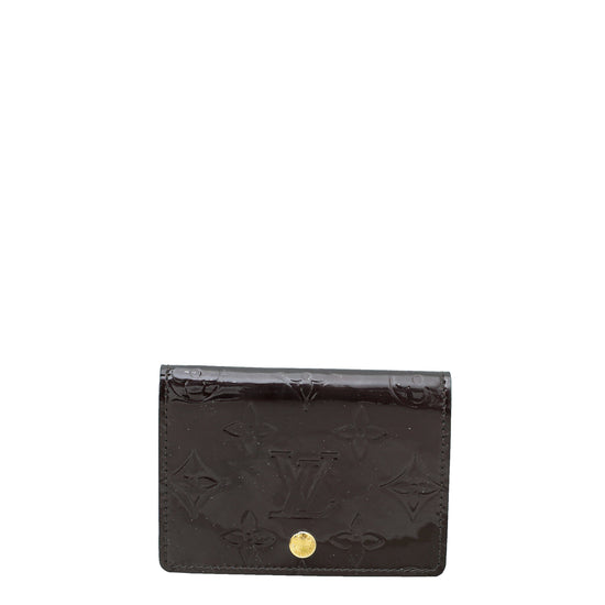 Louis Vuitton Amarante Monogram Vernis Business Card Holder at