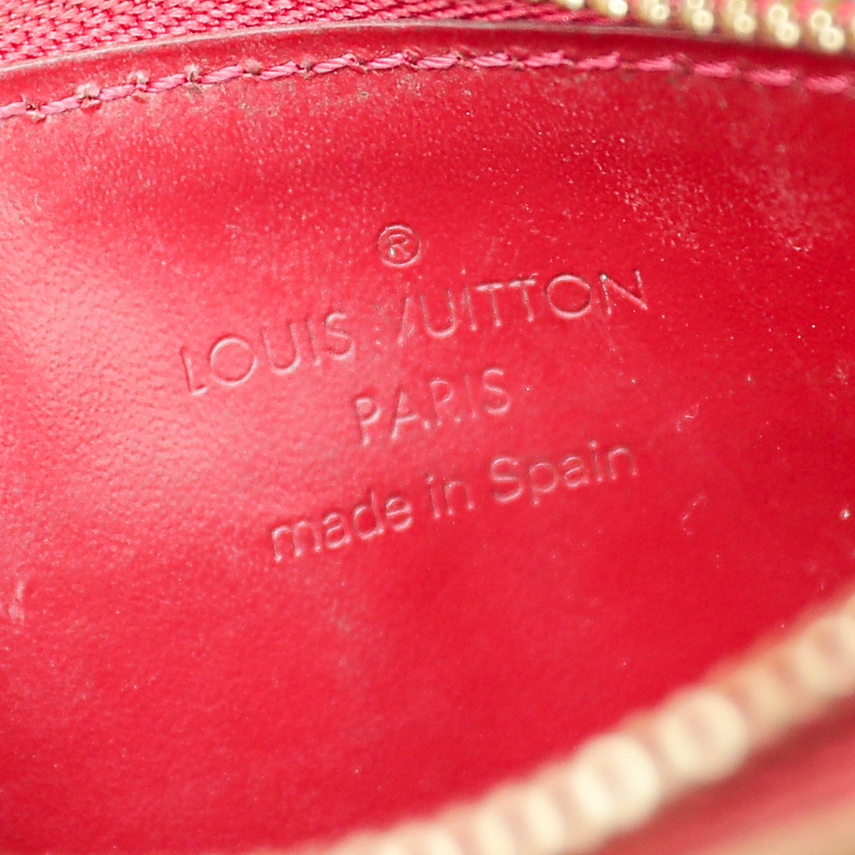 Louis Vuitton Cerise Monogram Vernis Key Pouch – The Closet
