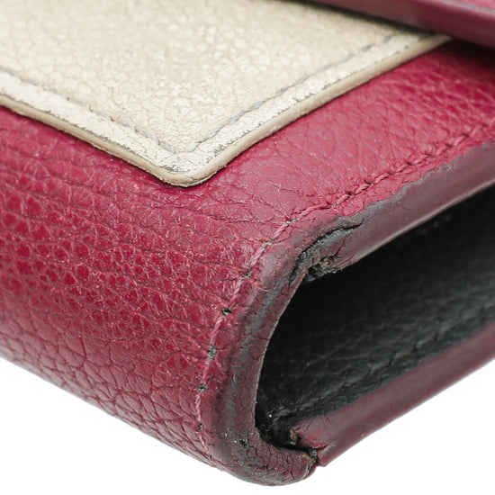 Louis Vuitton Neutrals Monogram Pattern Leather Compact Wallet
