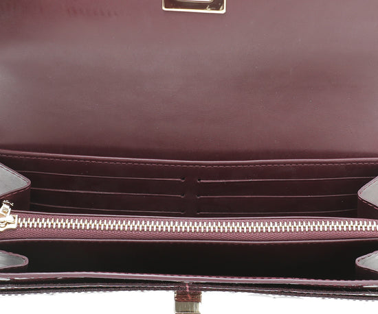 Authentic New Louis Vuitton Fauviste Vernis Noeud Bow Flap Long Wallet Clutch
