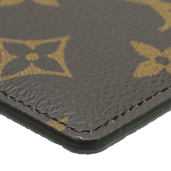 LOUIS VUITTON LV Fuchsia Monogram Canvas Card Holder M60703