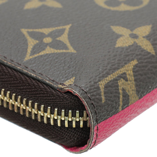 Date Code & Stamp] Louis Vuitton Damier Ebene Clemence Zippy Long Wallet