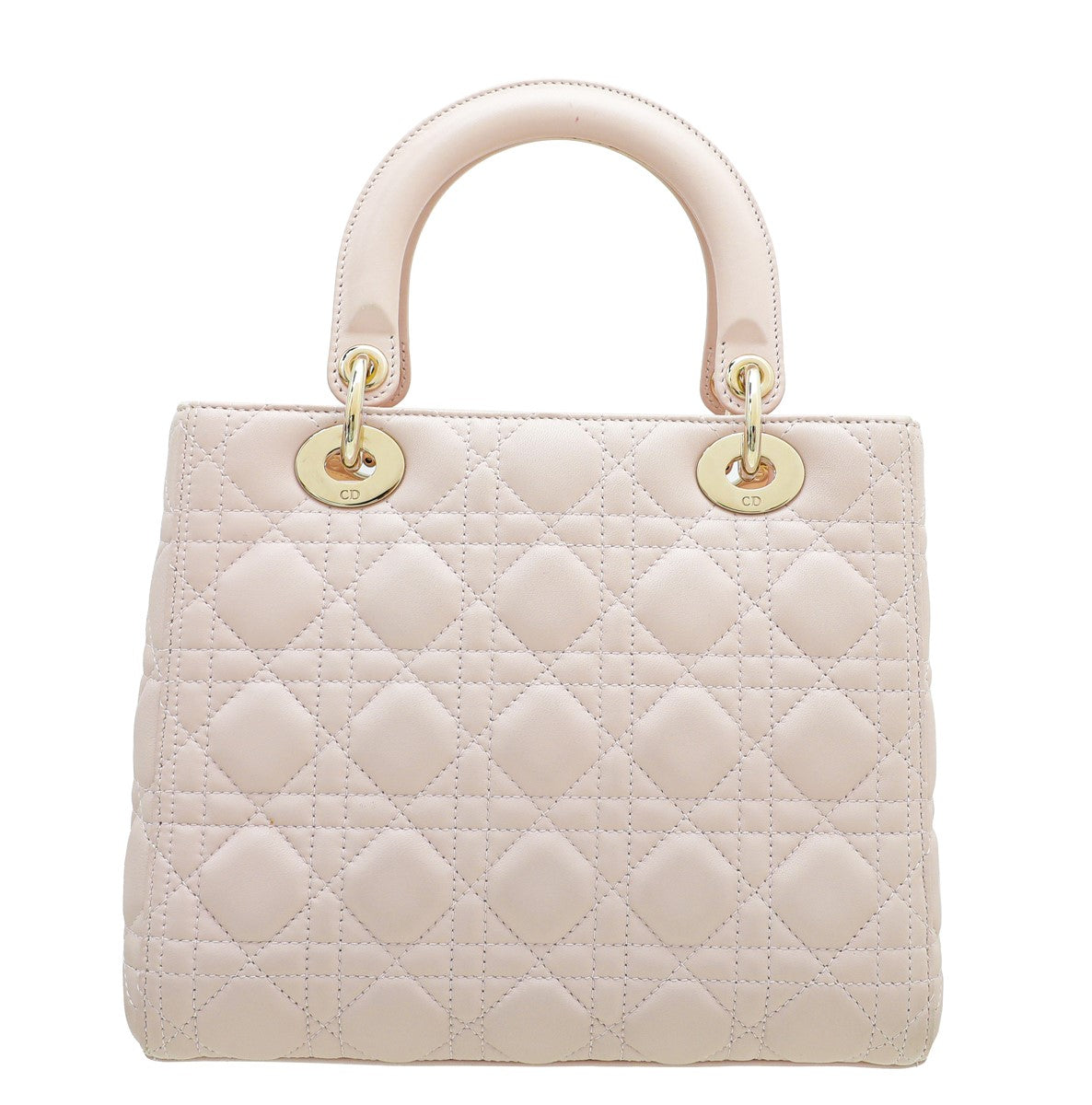 Christian Dior Light Pink Lady Dior Medium Bag-Christian Dior-THE CLOSET