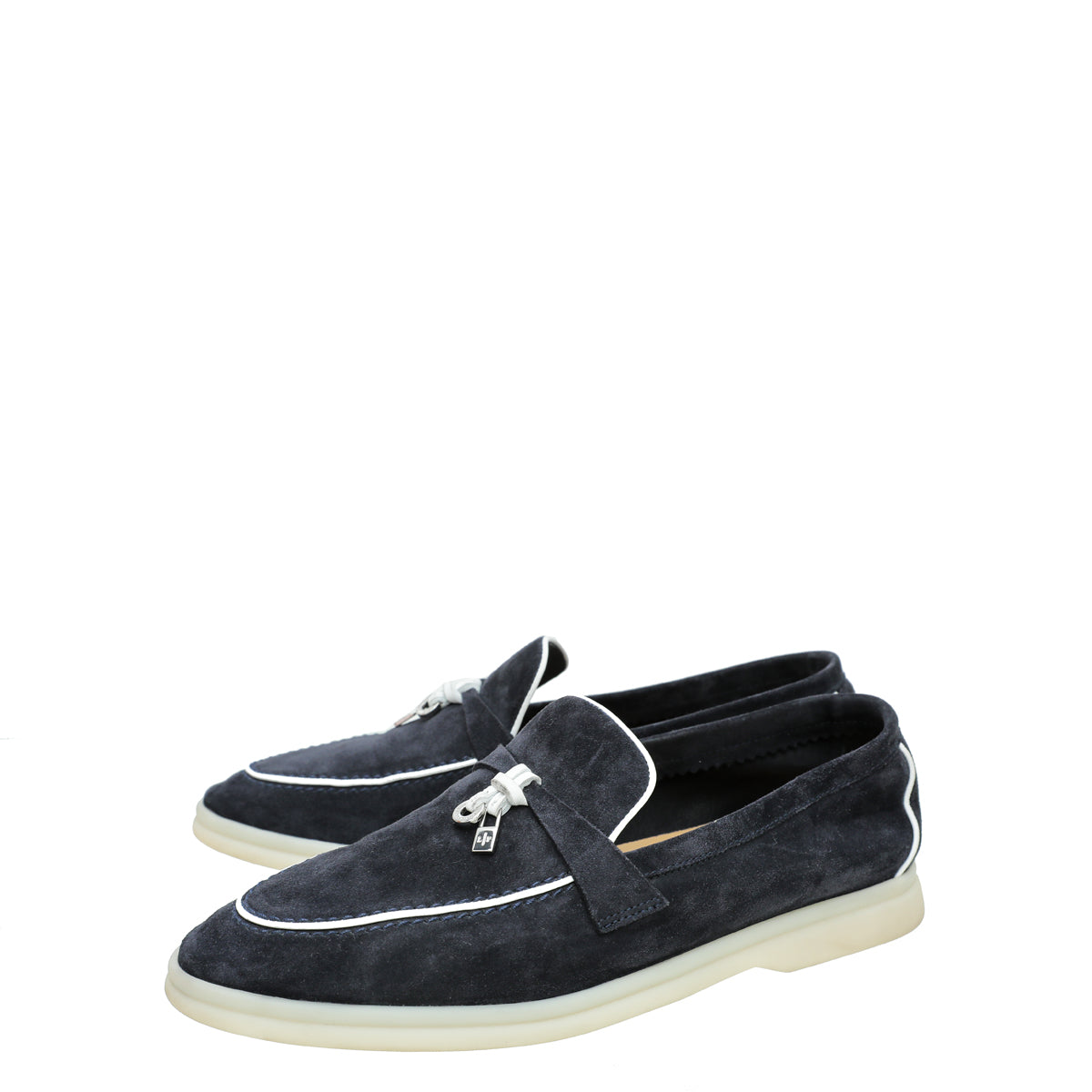 Loro Piana Bicolor Summer Charms Moccasin 39-Loro Piana-THE CLOSET