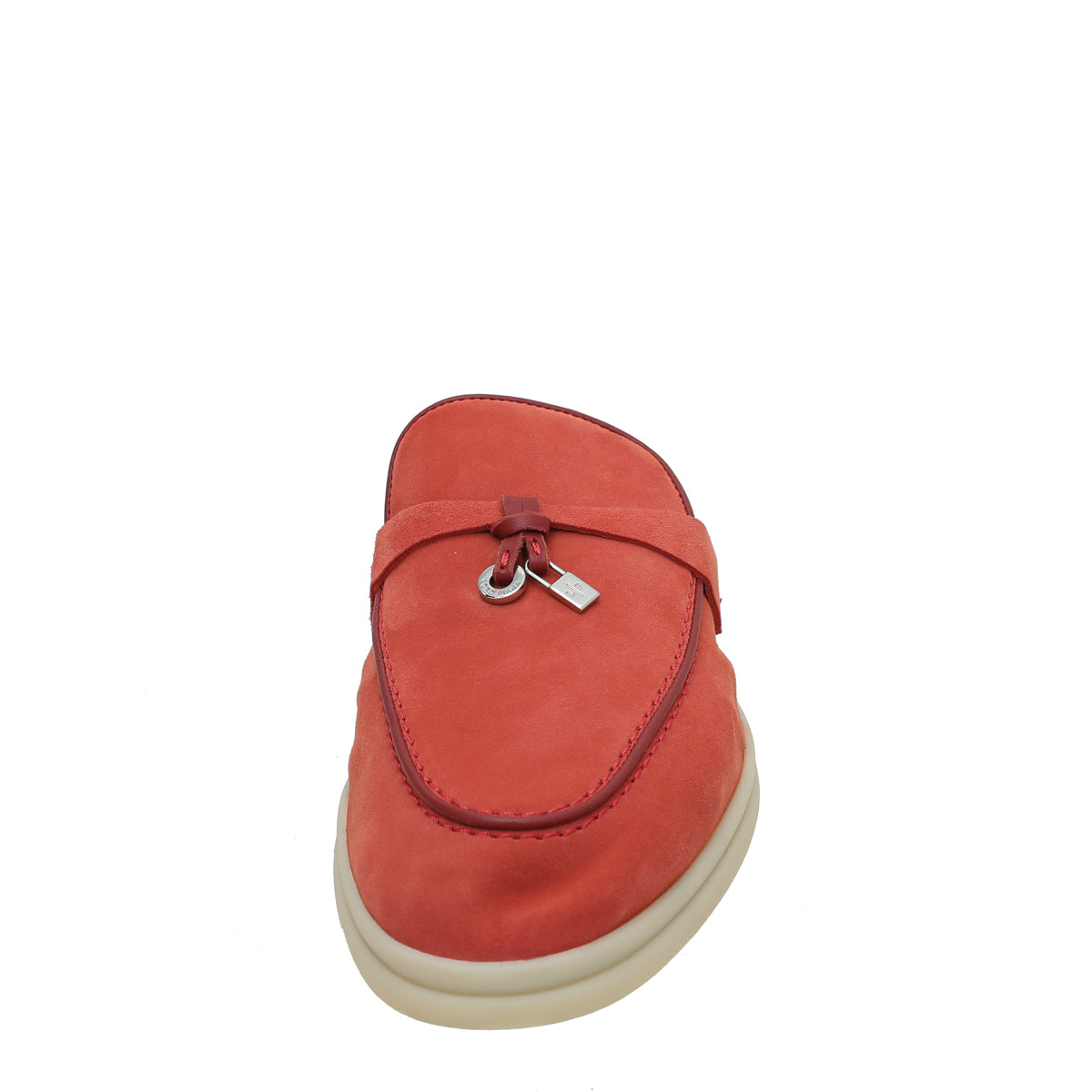 Loro Piana Coral Suede Nautical Charms Walk Babouche Loafers 39