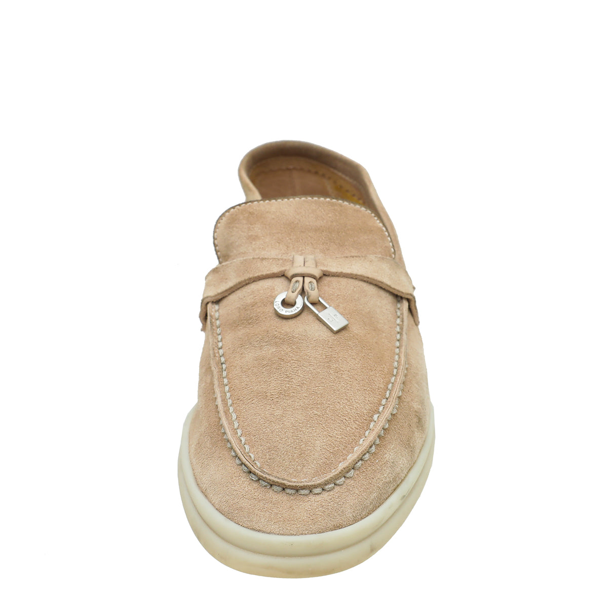 Loro Piana Pink Sand Summer Charms Walk Loafers 38.5-Loro Piana-THE CLOSET