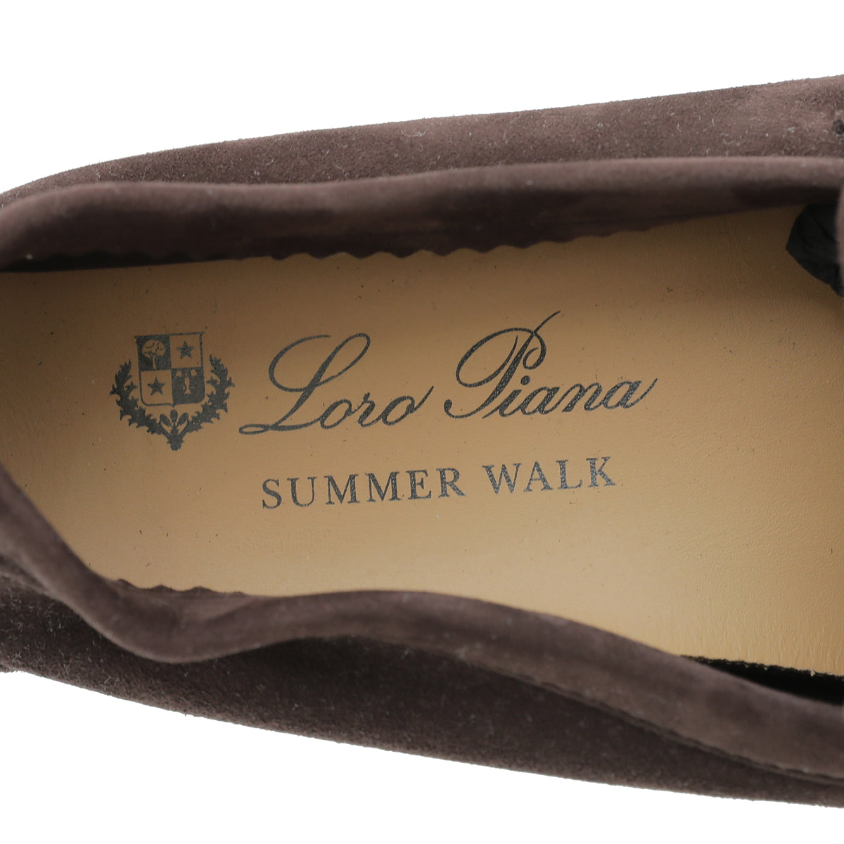 Loro Piana Chocolate Summer Charm Walk Loafers 36