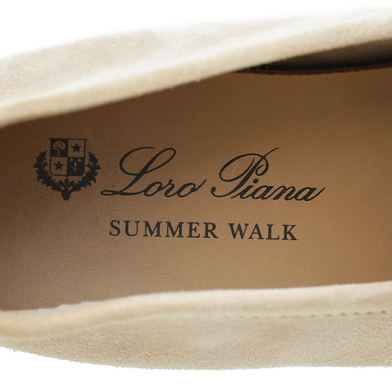 Loro Piana Strawberry Frosting Summer Charms Moccasin 35.5