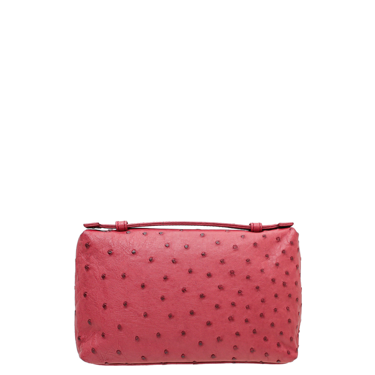 Loro Piana Light Pomegranate Ostrich L19 Pouch Bag-Loro Piana-THE CLOSET