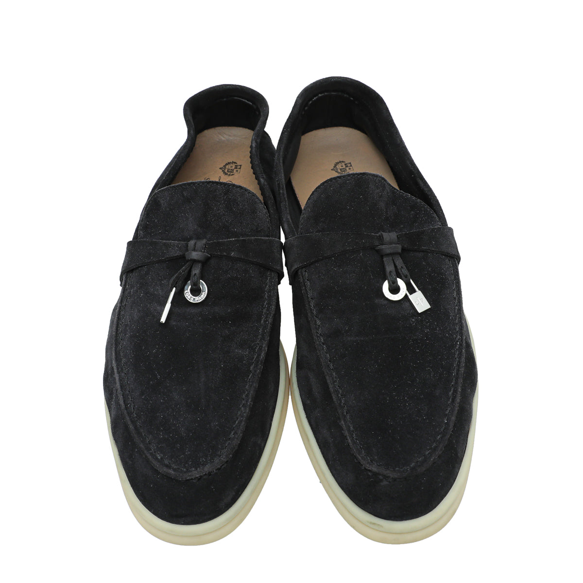 Loro Piana Black Summer Charm Loafer 38.5-Loro Piana-THE CLOSET
