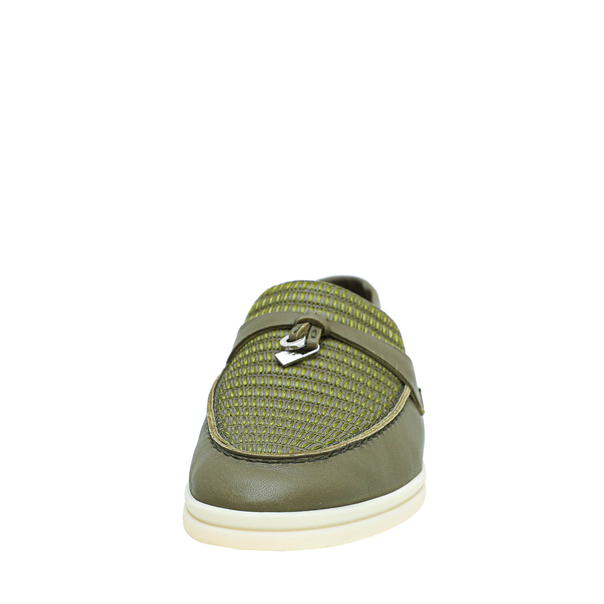 Loro Piana Olive Leaf Summer Charm Embroidered Walk Loafer 36-Loro Piana-THE CLOSET