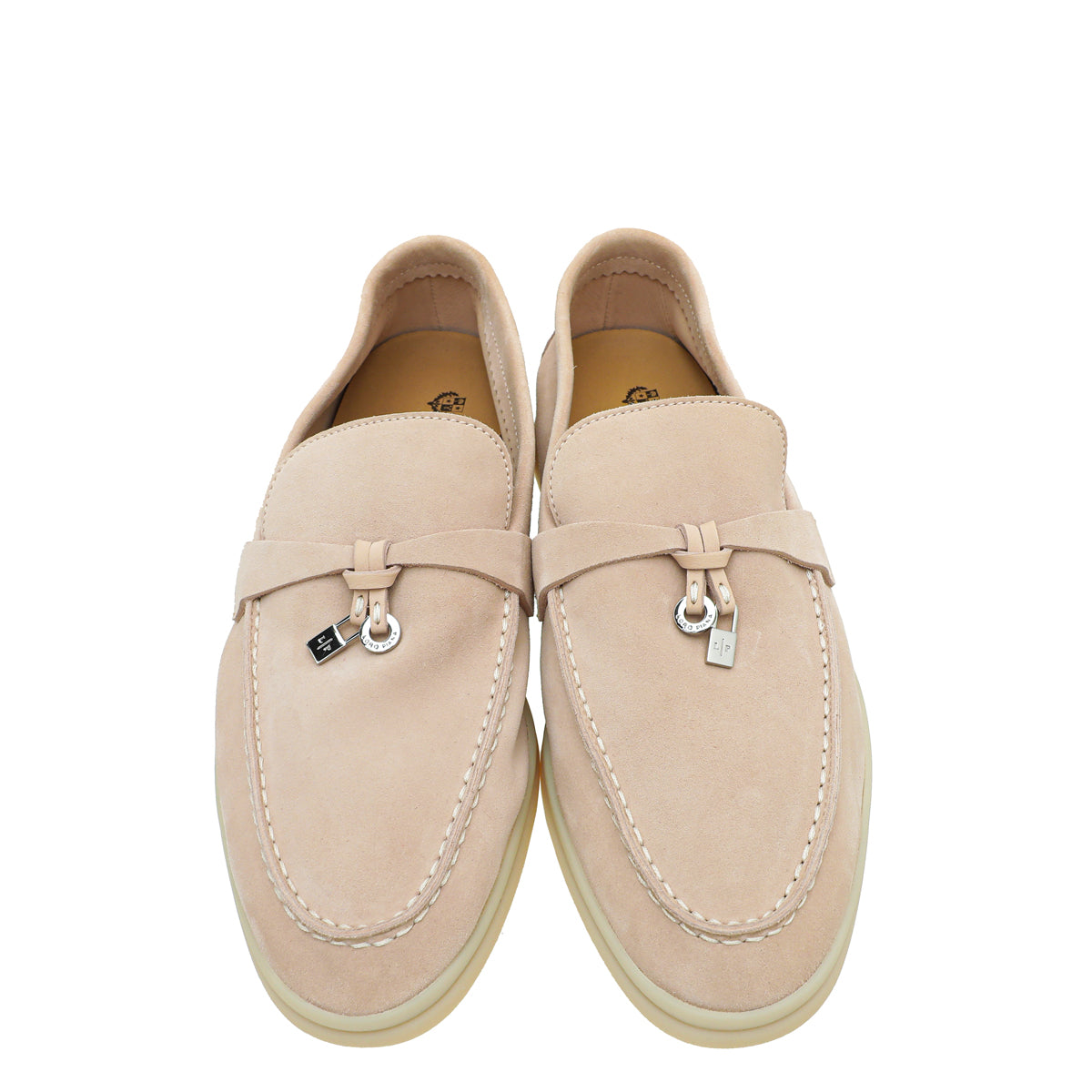 Loro Piana Pink Sand Summer Charms Moccasin 38 – THE CLOSET