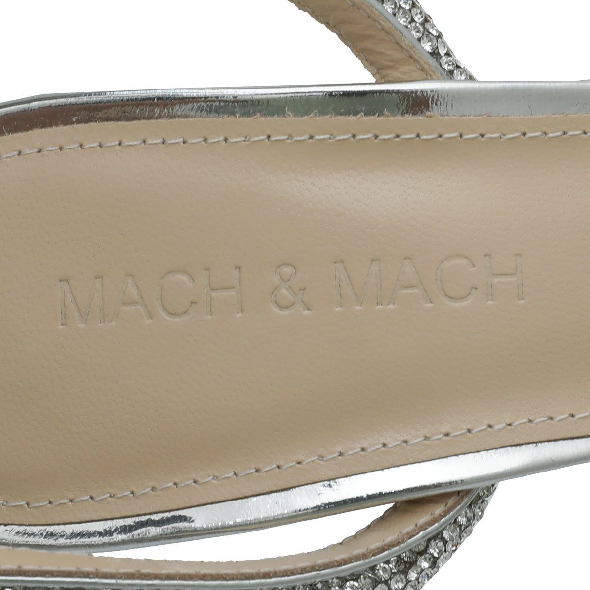 Mach & Mach Clear Crystal Bow Ankle Strap Pump 36