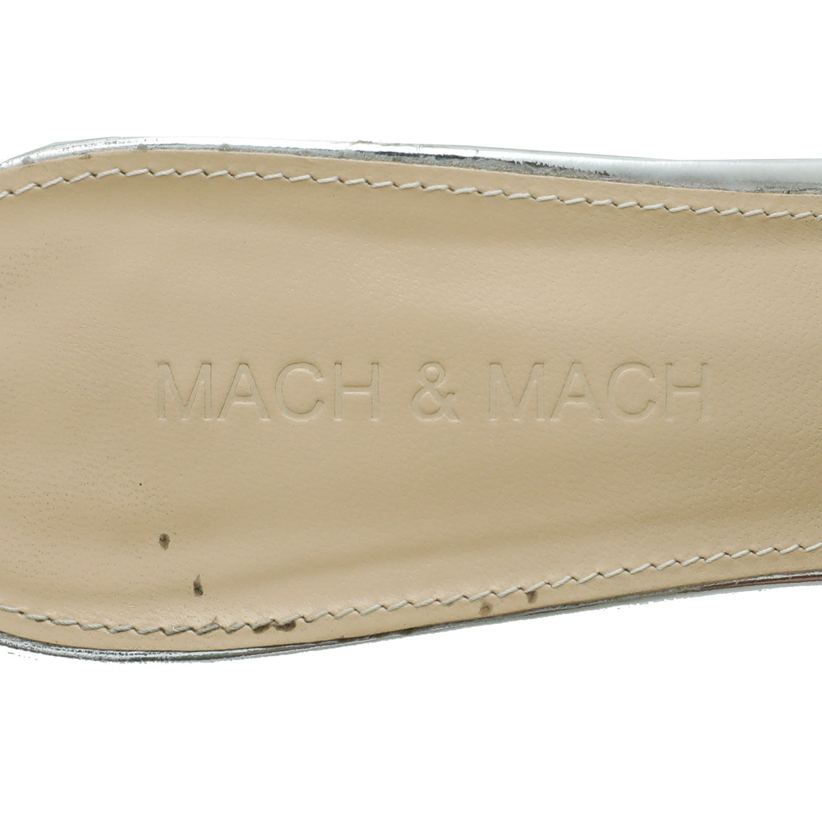 Mach & Mach Bicolor Crystal Embellished PVC Mules 36.5