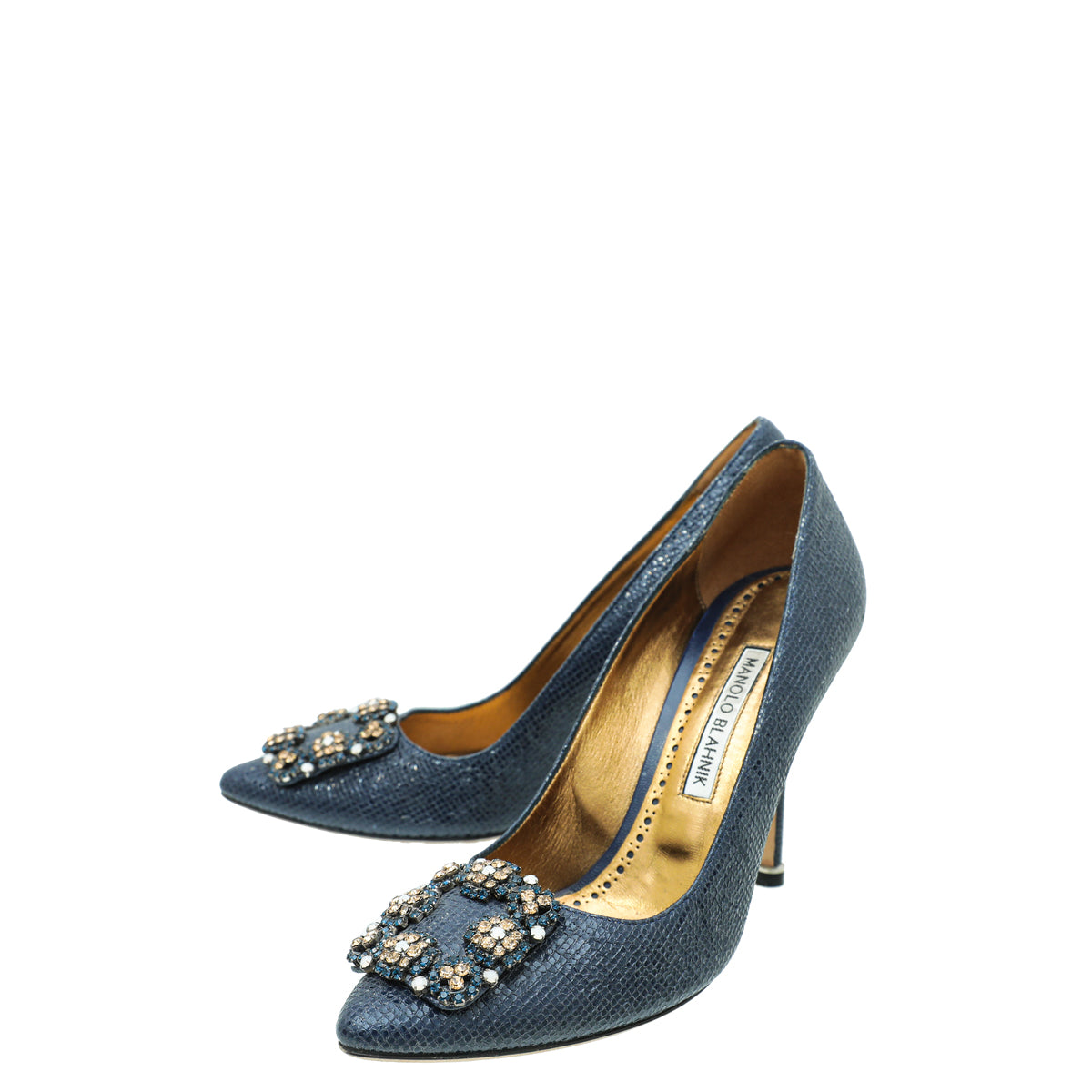 Manolo Blahnik Navy Hangisi Pumps 37-Manolo Blahnik-THE CLOSET