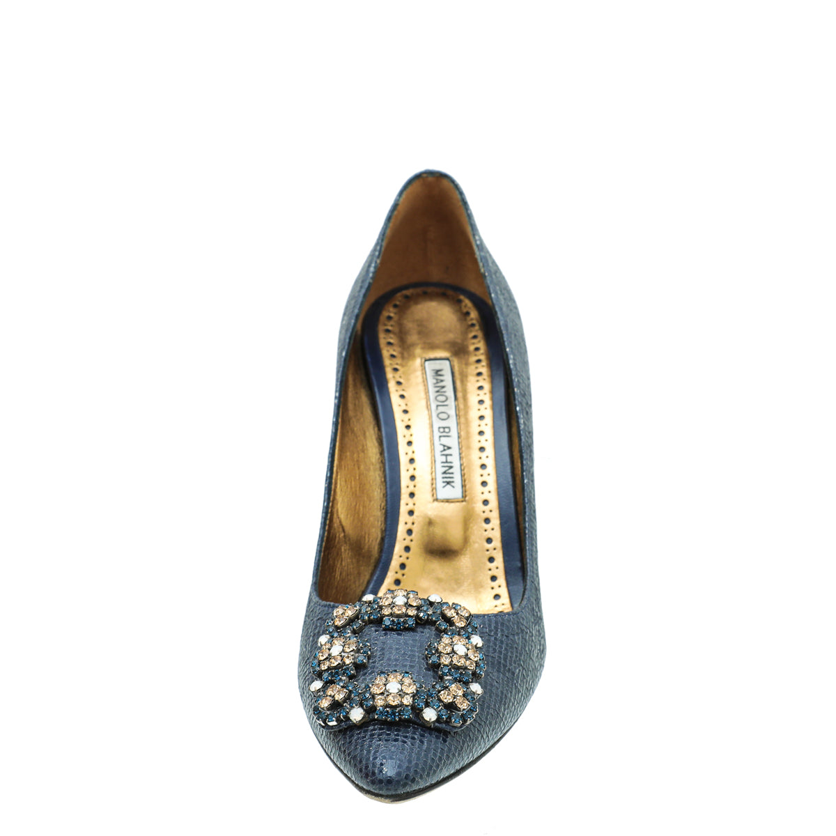 Manolo Blahnik Navy Hangisi Pumps 37-Manolo Blahnik-THE CLOSET