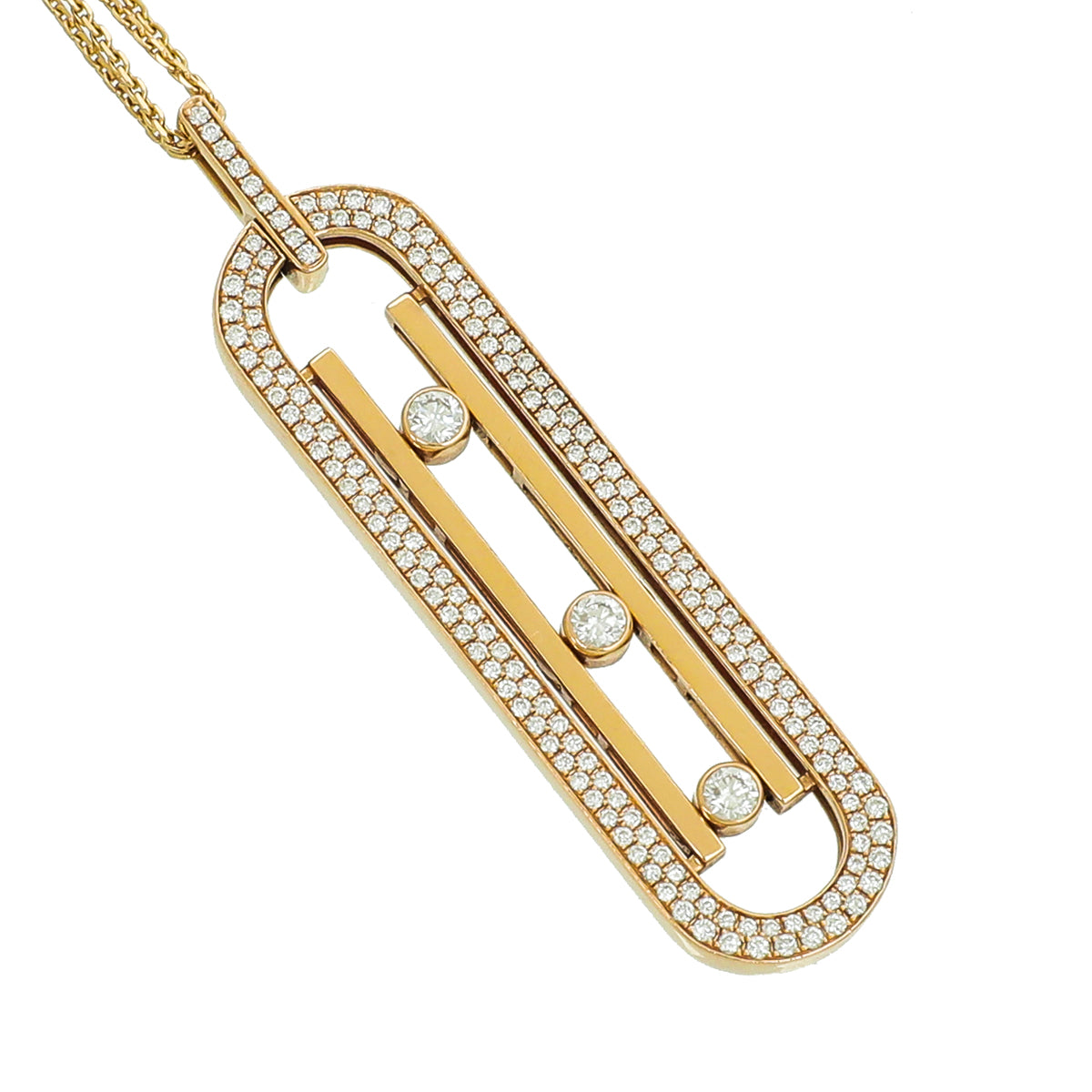 Messika 18K Yellow Gold Diamond Move 10th Anniversary Necklace-Messika-THE CLOSET