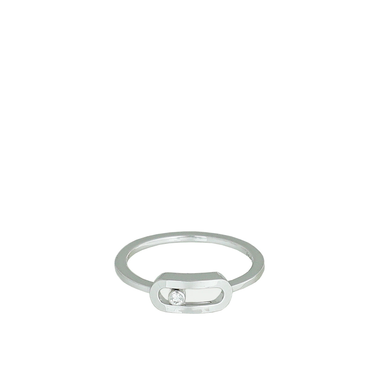 Messika 18K White Gold Diamond Move Uno Ring 50-Messika-THE CLOSET