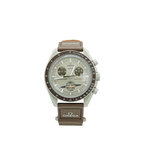 Omega Bicolor Bioceramic Moonswatch Mission To Saturn 42mm Watch