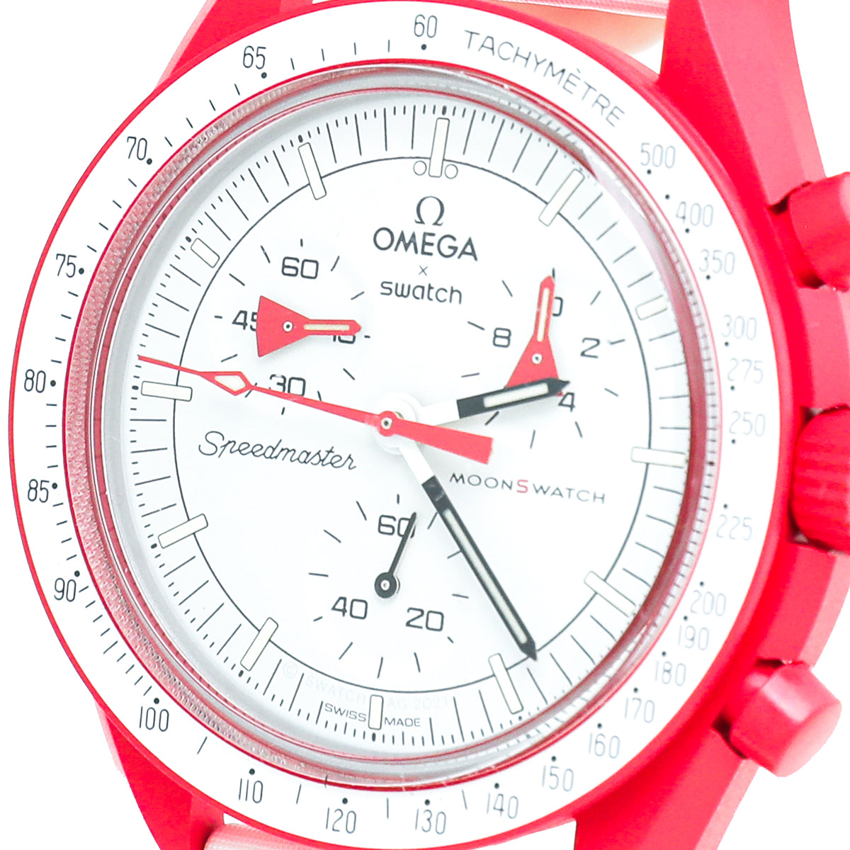 Omega Bicolor X Swatch Bioceramic Moonswatch Mission to Mars Watch