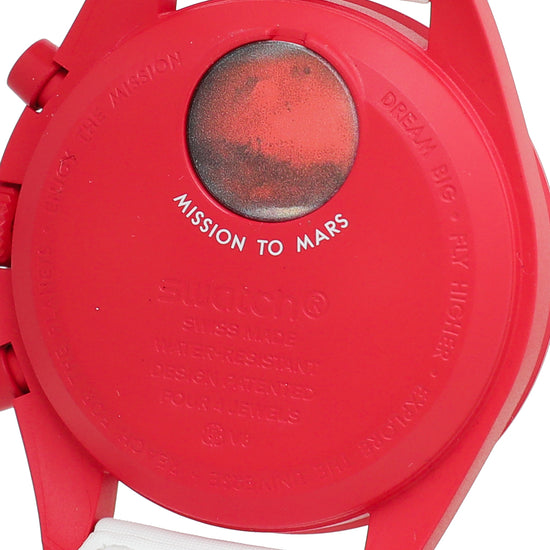 Omega Bicolor X Swatch Bioceramic Moonswatch Mission to Mars Watch
