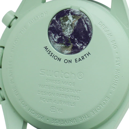 Omega Bicolor X Swatch Speedmaster Moonswatch Mission On Earth 42mm Watch