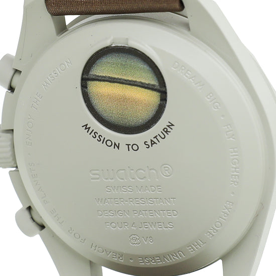 Omega Bicolor Bioceramic Moonswatch Mission To Saturn 41mm Watch