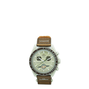 Omega Bicolor X Swatch Speedmaster Moonswatch Mission to Saturn Quartz 41mm Watch