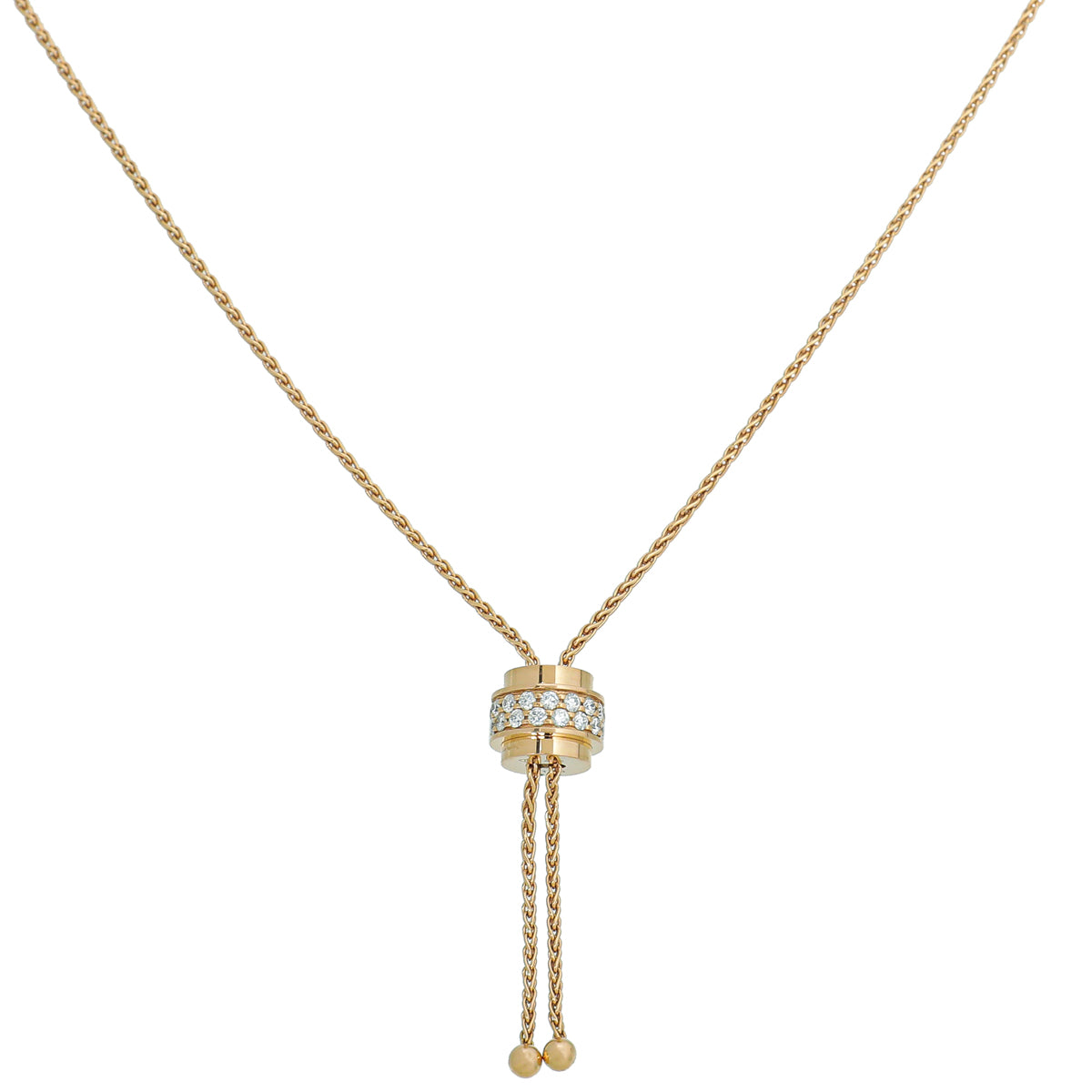 Piaget 18K Rose Gold Diamond Possession Pendant Necklace-Piaget-THE CLOSET