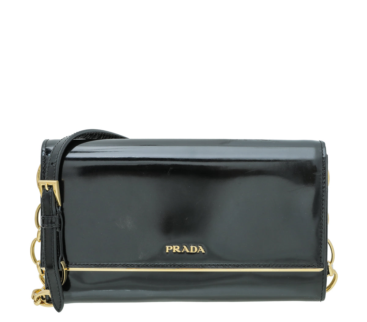 Prada Black Wallet On Chain-Prada-THE CLOSET