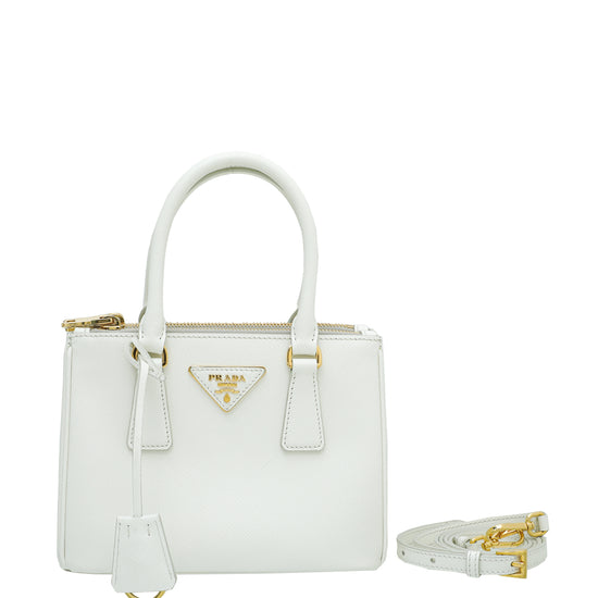 Prada White Galleria Mini Bag – The Closet