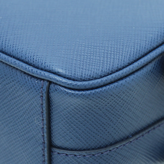 Prada Blue Double Zip Camera Bag