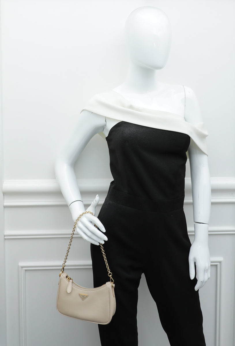 PRADA ハンドバッグ Travertino Lux Mini Bag Prada Travertino Lux Mini Bag – THE CLOSET
