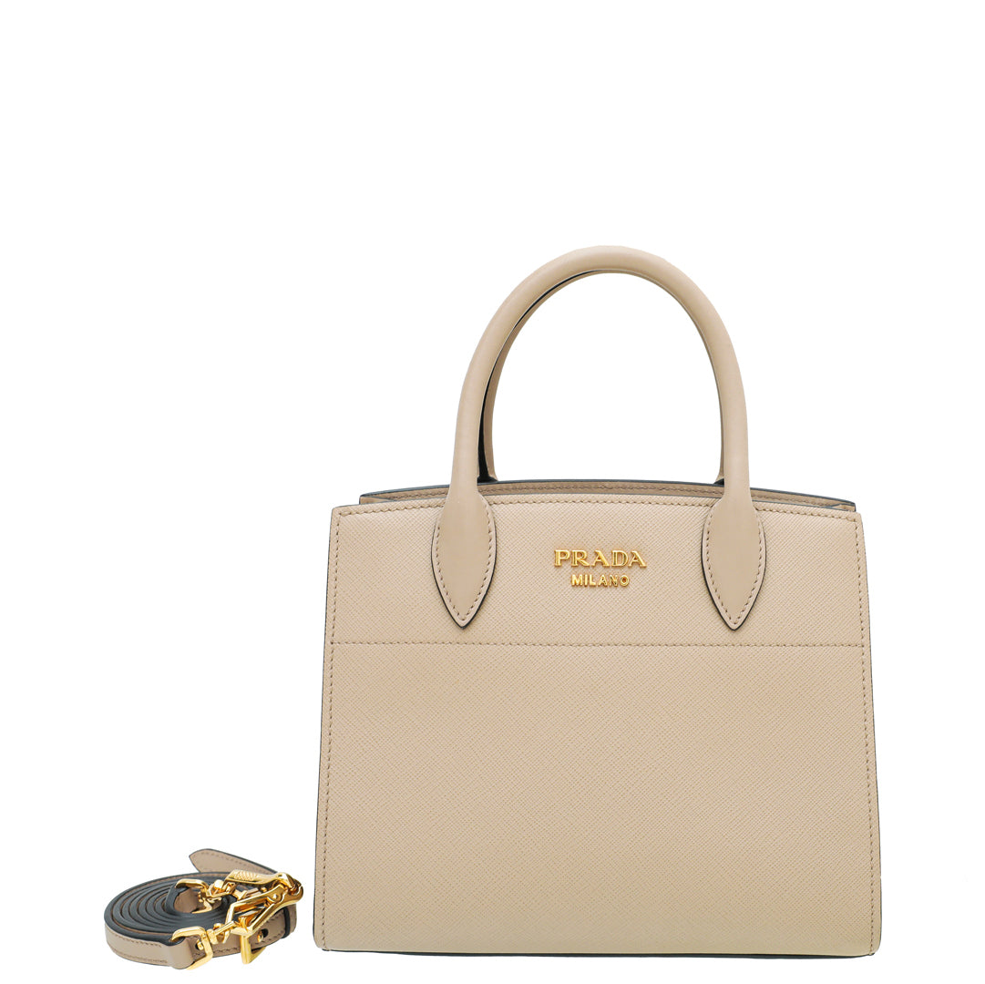 Prada Bicolor City Bibliotheque Mini Bag-Prada-THE CLOSET