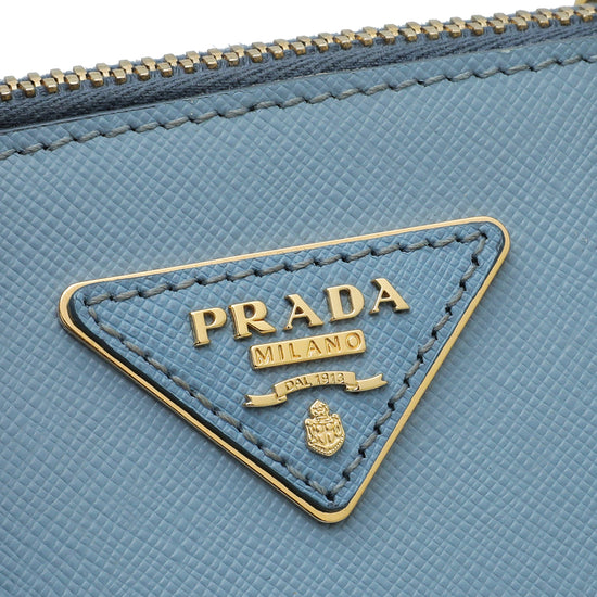Prada - Promenade Saffiano Lux Small Top Handle Bag Astrale