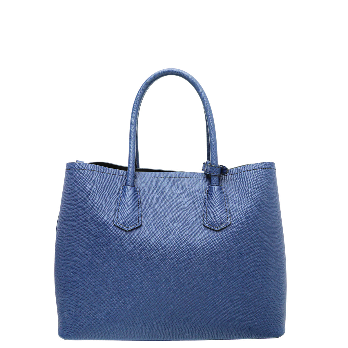 Prada Blue Cuir Double Large Bag-Prada-THE CLOSET