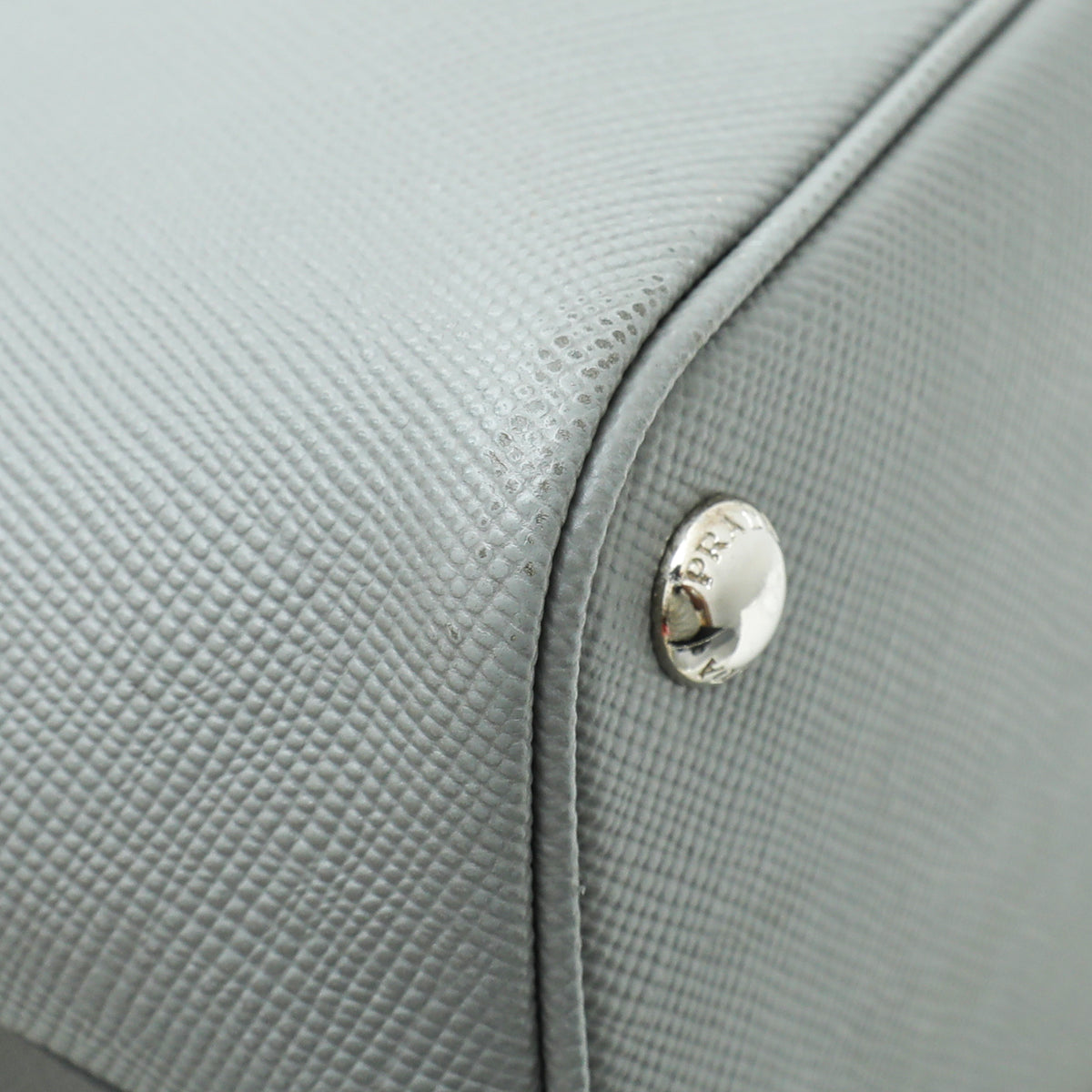 Prada Grey Cuir Double Bag
