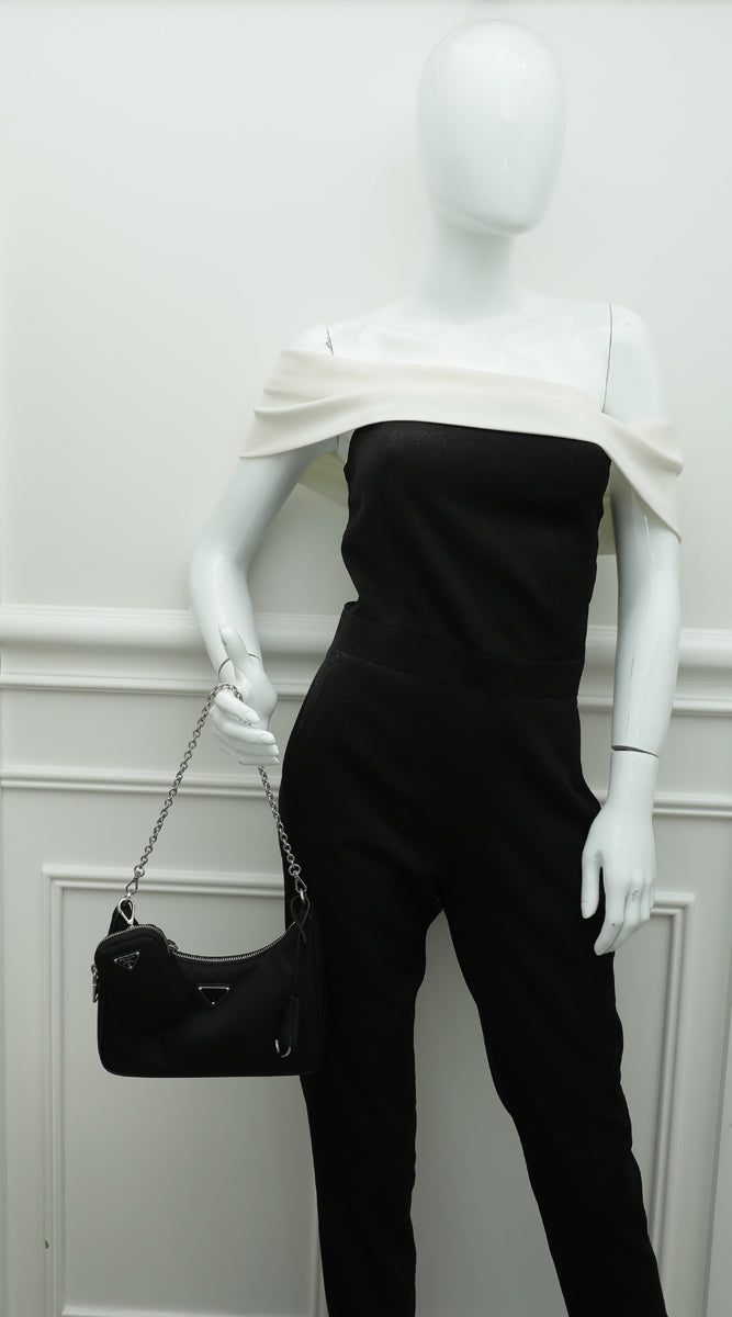Prada re-edition bag 2005 black nylon ref.229472 - Joli Closet