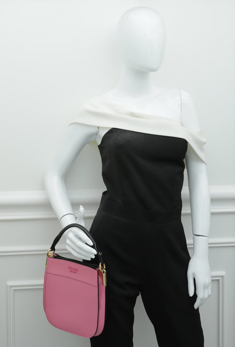 Prada Bicolor Margit Hobo Small Shoulder Bag