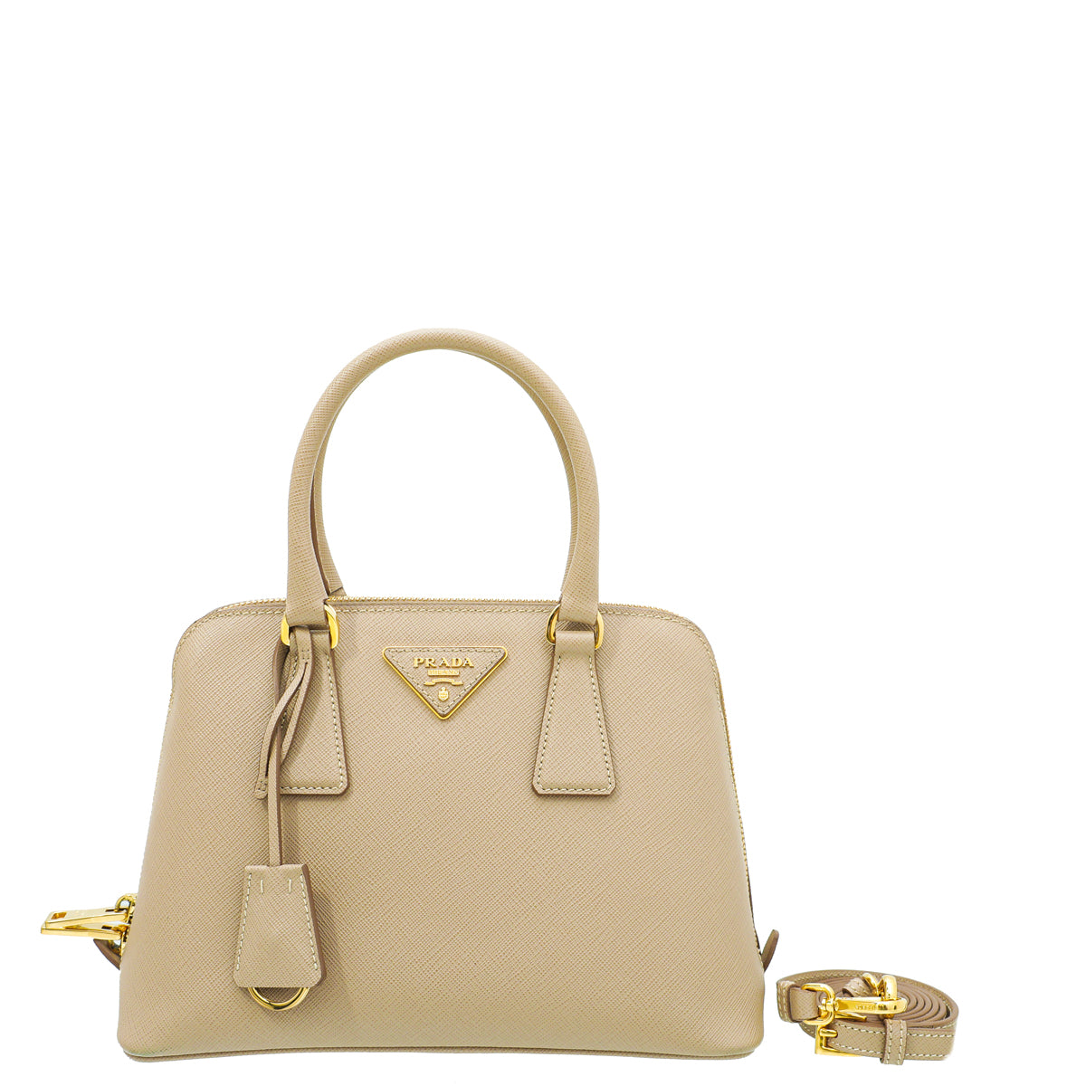 Prada Cammeo Beige Lux Promenade Small Bag-Prada-THE CLOSET