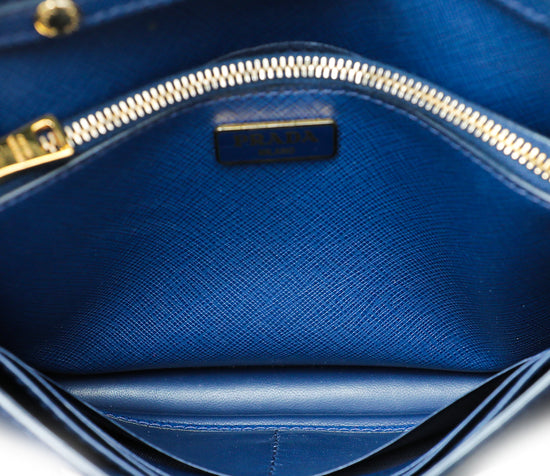 Prada Blue Lux Bow Crossbody Bag
