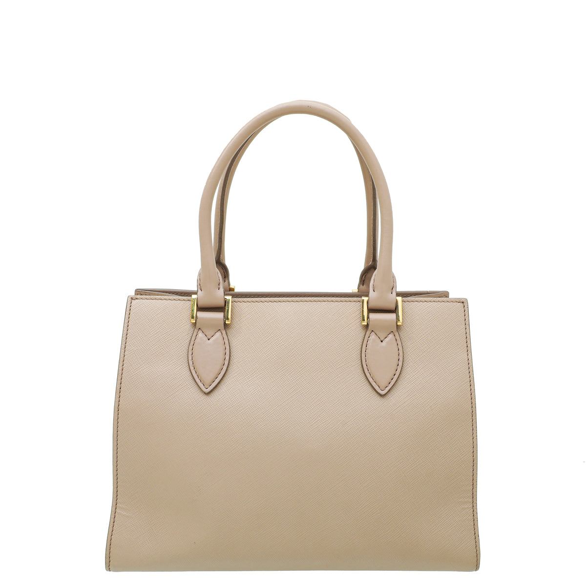 Prada Nude Monochrome Top Handle Tote Small Bag-Prada-THE CLOSET