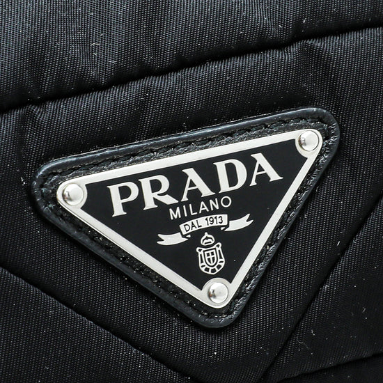 Prada Black Re-Nylon Padded Tessuto Quilted Bag