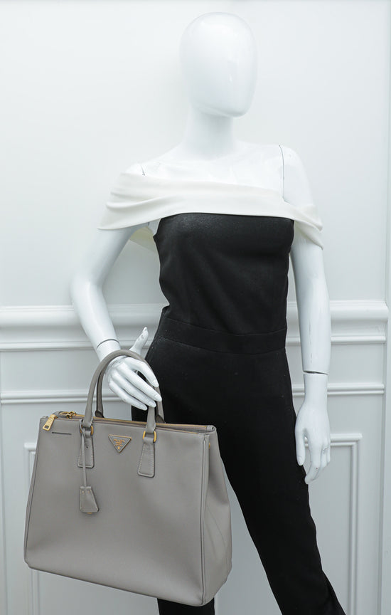 Prada Argilla Lux Galleria Large Tote XL Bag